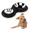 ibasenice Stainless Steel Dog Bowl with Non-Slip Silicone Base, Double Bowl for Food and Water view 4