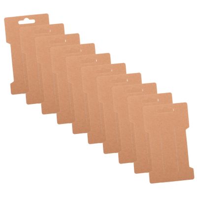 SAFIGLE 100-Piece Kraft Paper Hair Bow Display Cards