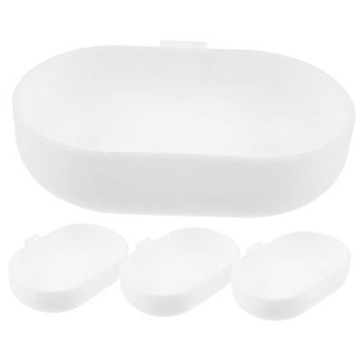 POPETPOP Small Plastic Hanging Bird Baths, 5-Pack