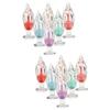 BELLIFFY 12-Piece Ice Cream-Shaped Lip Gloss Tubes, Transparent Empty Lip Balm Containers, Random Colors view 1