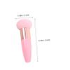 3-Piece Mushroom Makeup Sponge Set with Handles, Aluminum, Pink view 2