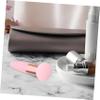 3-Piece Mushroom Makeup Sponge Set with Handles, Aluminum, Pink view 4