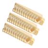 Foldable Plastic Hair Comb, Yellow, 3-Pack view 1