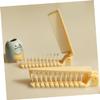 Foldable Plastic Hair Comb, Yellow, 3-Pack view 4