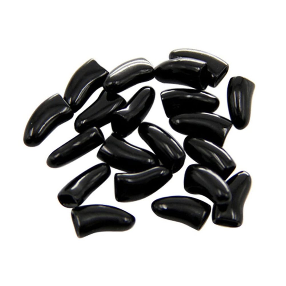 UKCOCO 20 Pack Cat Nail Caps - Black