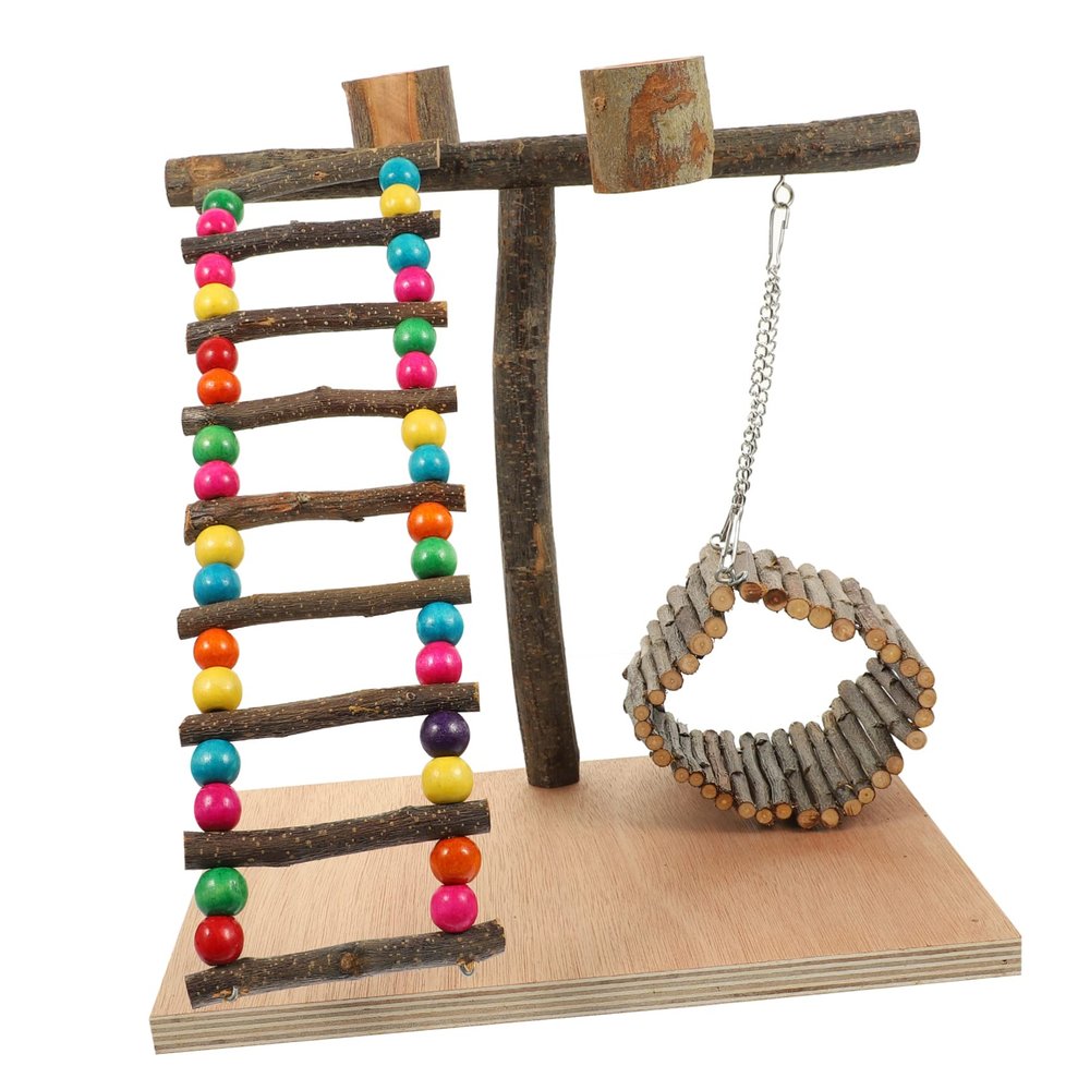 Parrot Training Stand, Tabletop Bird Playground