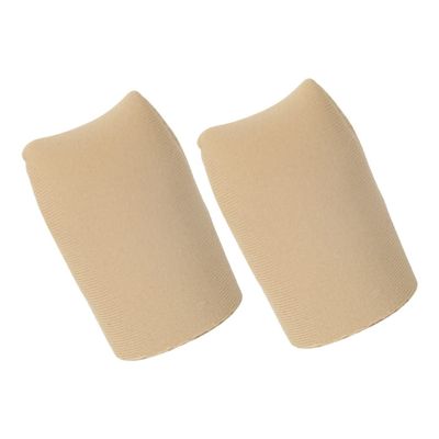 VALICLUD Breathable Split-Toe Protector Caps, Silicone Nylon, Skin-Tone, 2 Pcs