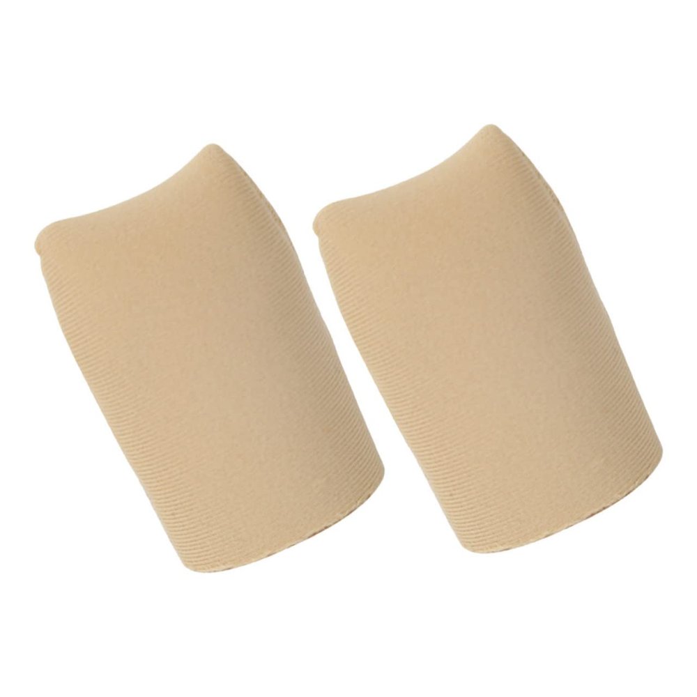 VALICLUD Breathable Split-Toe Protector Caps, Silicone Nylon, Skin-Tone, 2 Pcs