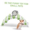 TOYANDONA Wooden Hamster Climbing Bridge Platform, Hanging Bridge Toy for Chinchillas and Small Pets, Fits Cages view 3