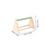 COLLBATH Stainless Steel Parrot Perch with Claw-Grinding Function view 2