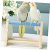 COLLBATH Stainless Steel Parrot Perch with Claw-Grinding Function view 4