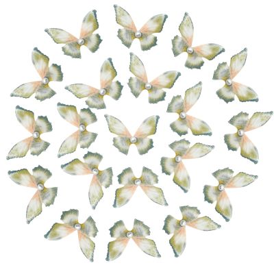NiceYnn Butterfly Hair Clips, Black, Pearl, 20-Pack