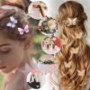 NiceYnn Butterfly Hair Clips, Black, Pearl, 20-Pack view 2