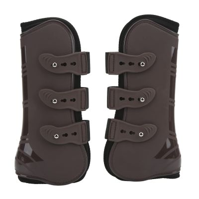 Yinhing Horse Sport Boots, Front-Leg Guards, 1 Pair, Brown