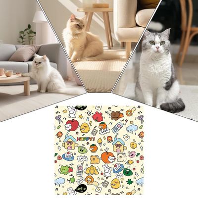 Self-Adhesive Cat Grooming Wrap with Nail Clippers, 45 x 45 cm