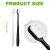 Soft Micro-Nano Toothbrushes, 4-Pack, Black and White view 2