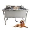 ASumPio Dog Wash Station, Stainless Steel Grooming Tub with Faucet, 120 cm/47.2 in view 1