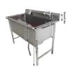 ASumPio Dog Wash Station, Stainless Steel Grooming Tub with Faucet, 120 cm/47.2 in view 2
