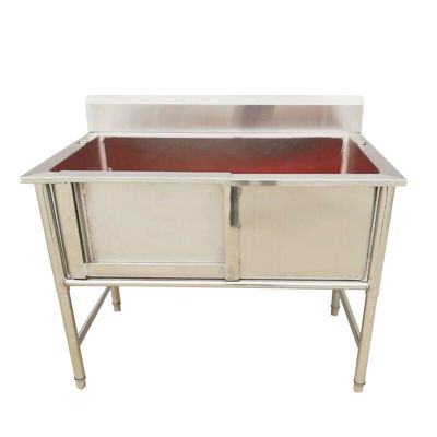 ASumPio Professional Stainless Steel Dog Grooming Bathtub, Dog Wash Station with Step Faucet, 100 cm (39 in)