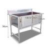 ASumPio Professional Stainless Steel Dog Grooming Bathtub, Dog Wash Station with Step Faucet, 100 cm (39 in) view 2