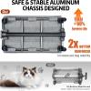 Rolling Pet Carrier for 2 Cats, Dual Compartments, Foldable Cat Carrier with Wheels view 4