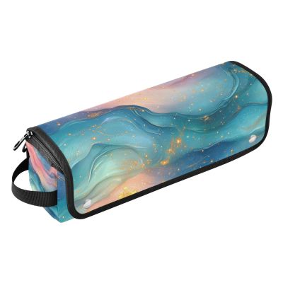 Hair Tools Travel Bag with Heat-Resistant Mat, Zipper and Waterproof Design, Hot Pink/Turquoise/Green