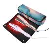 Hair Tools Travel Bag with Heat-Resistant Mat, Zipper and Waterproof Design, Hot Pink/Turquoise/Green view 2