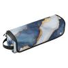 Hair Tools Travel Bag with Heat-Resistant Mat, Marble White/Navy Blue view 1