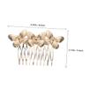 Butterfly Retro Alloy Hair Combs, 2 Pieces, Gold view 2