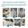 RRYPBOVG Reusable Rubber Gloves, 2 Pairs, Black, PVC Nitrile, Antistatic, Oil-Resistant, for Housework and Gardening (White, M) view 4