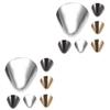 Veemoon 6 Pairs Metal High-Heel Toe Caps, Gunmetal view 1