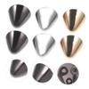 Veemoon 6 Pairs Metal High-Heel Toe Caps, Gunmetal view 2