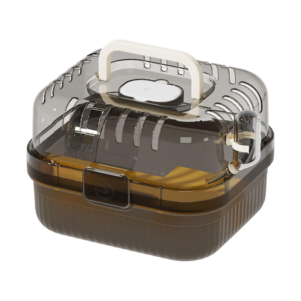 Small Animal Carrier, Transparent Box with Exercise Wheel