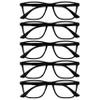 OPULIZE NYX Blue Light Filter Reading Glasses for Women and Men, Black, +3.00, 5-Pack view 1