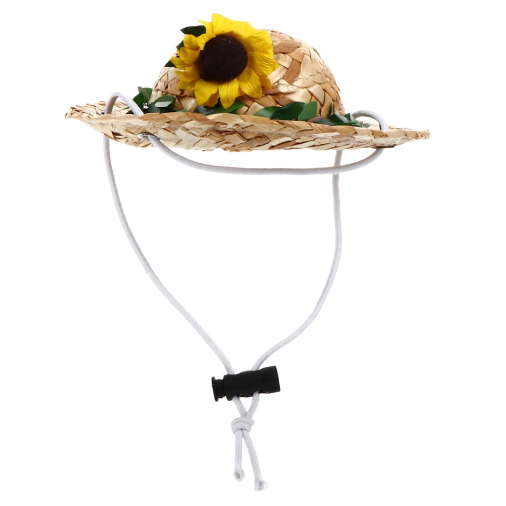 VANZACK Adjustable Sunflower Summer Hat for Pets