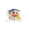 Abaodam Wooden Hamster House with Double-Deck Design view 2