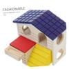 Abaodam Wooden Hamster House with Double-Deck Design view 3