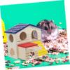 Abaodam Wooden Hamster House with Double-Deck Design view 4