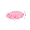 U-Shaped Face Cushion with Zipper, Pink Velvet, Pearl Cotton view 2