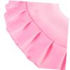 U-Shaped Face Cushion with Zipper, Pink Velvet, Pearl Cotton view 3