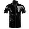 Men's Wetlook Vinyl Muscle Shirt view 1