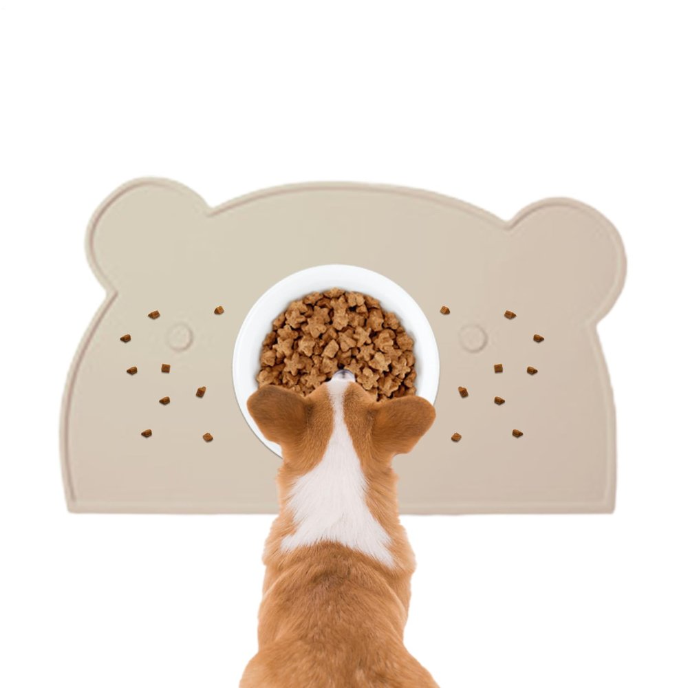 Dog Water and Feeding Mat with Raised Edges