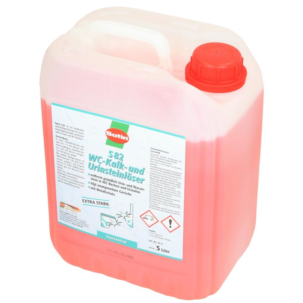 Sotin S 82 Toilet Limescale and Urine Scale Remover, 5 L Concentrate 82-5