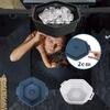 YUSSEQDD Portable Foldable Silicone Ice Bath Shower Cooler, Black view 2