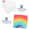 Happyyami Rainbow Baby Sponge, PE and Sponge, Gentle and Easy to Grip view 4
