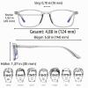 Suertree Gray Blue-Light-Blocking Distance Glasses, -4.0 Diopters view 4