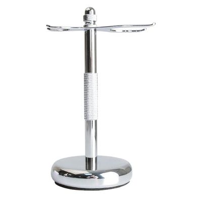 YKMYXZ 15 cm Silver Men's Shaving Brush and Razor Stand Set