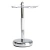 YKMYXZ 15 cm Silver Men's Shaving Brush and Razor Stand Set view 1