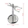 YKMYXZ 15 cm Silver Men's Shaving Brush and Razor Stand Set view 2