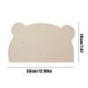 Non-Slip, Washable, Spill-Resistant Bear-Shaped Dog Feeding Mat view 2
